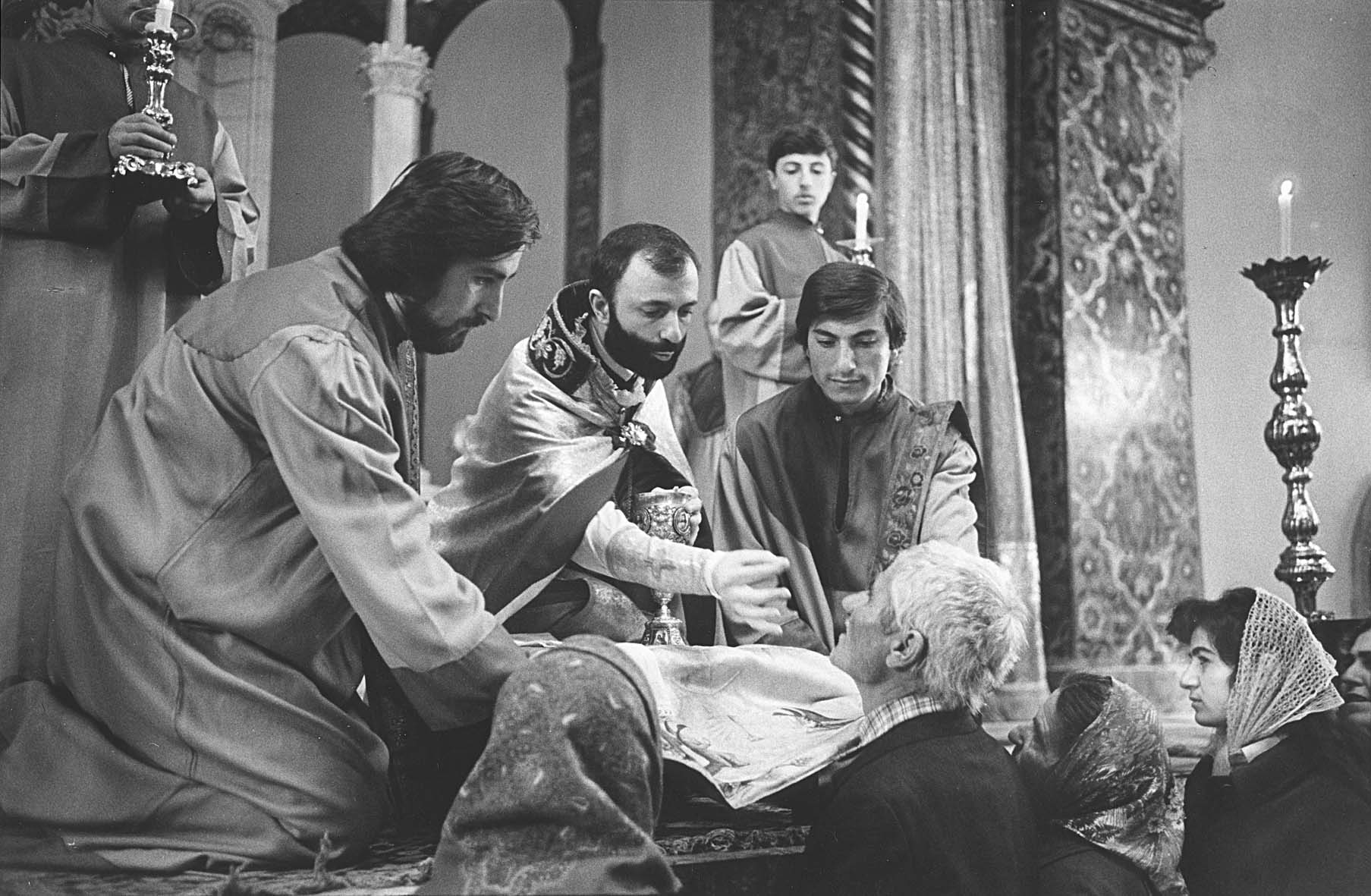 Gottesdienst am Palmsonntag in der Kathedrale von Etschmiadsin, Armenien, 4. April 1982